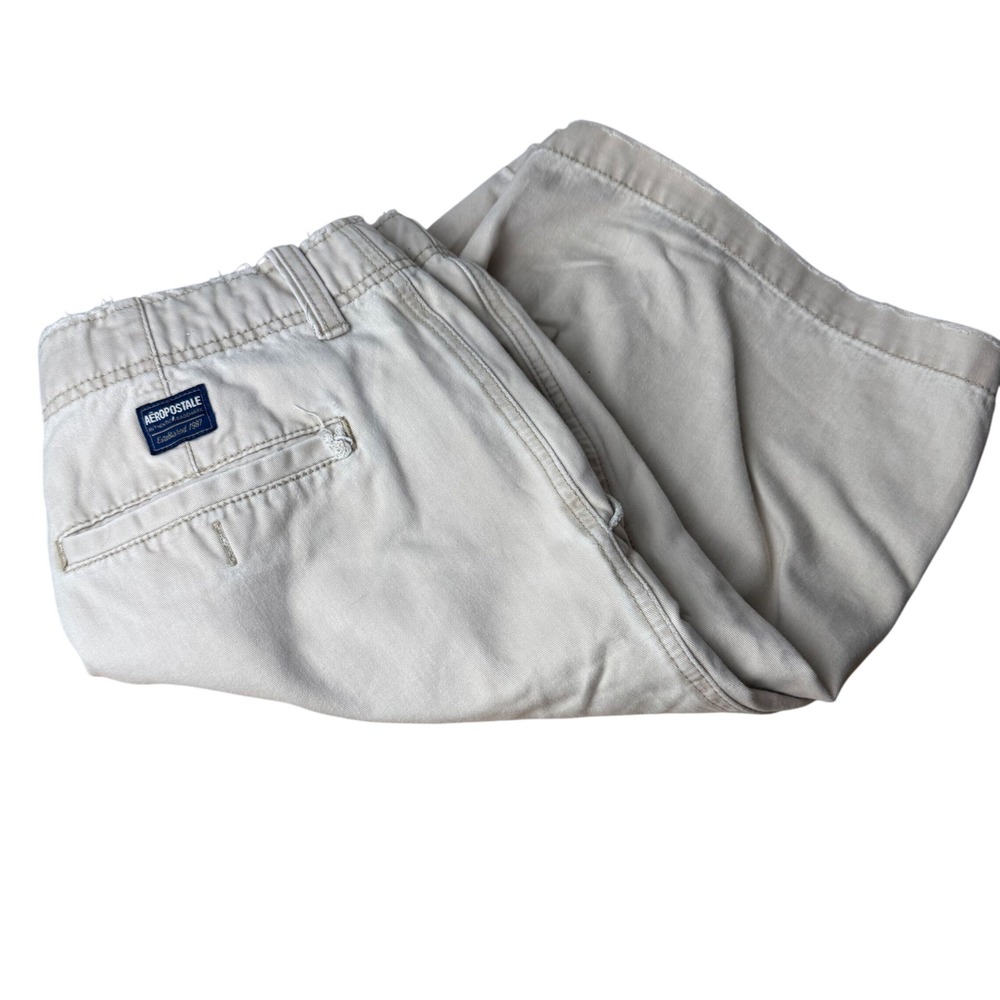 Vintage Y2K Mens Baggy Chino Shorts 34 Distressed Gorpcore Skater Grunge Utility